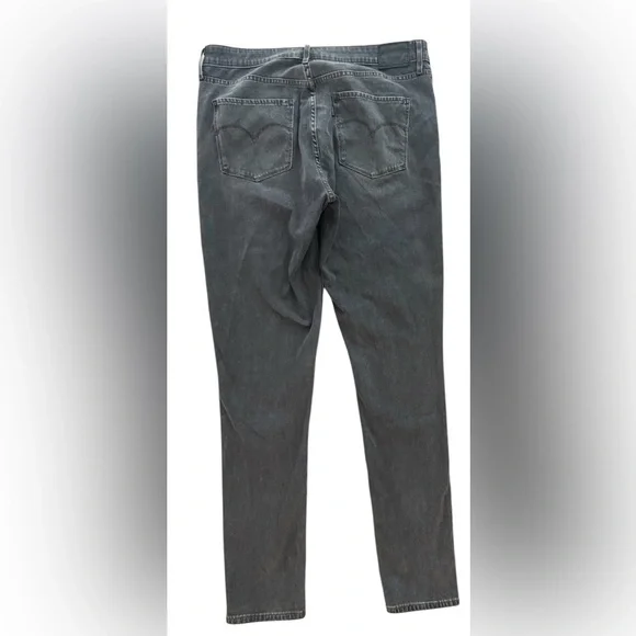 721 Levis High Rise Skinny Washed Black 33R - Picture 4 of 7